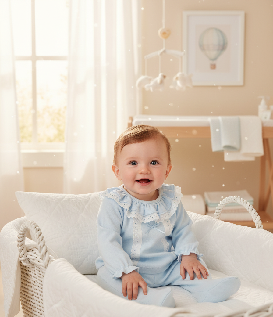 Conjunto Polaina Gregal Celeste