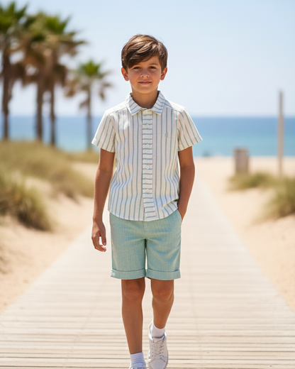 Conjunto Niño Verde Agua