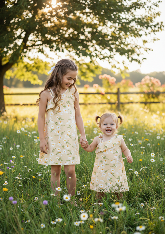 Vestido Margaritas Estampadas