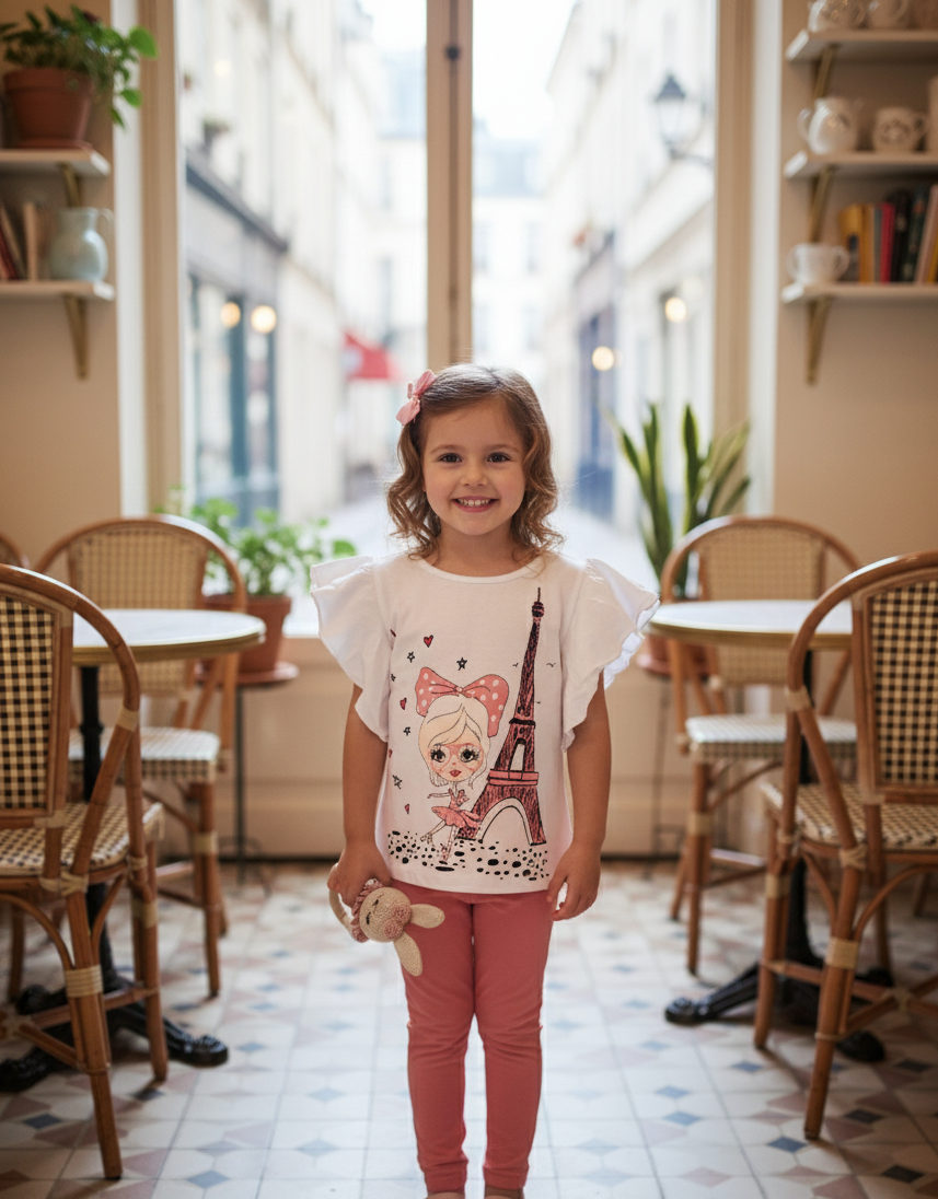 Leggings Eiffel Coral