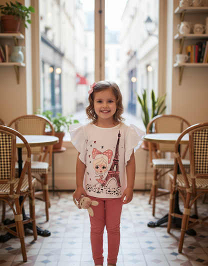 Leggings Eiffel Coral