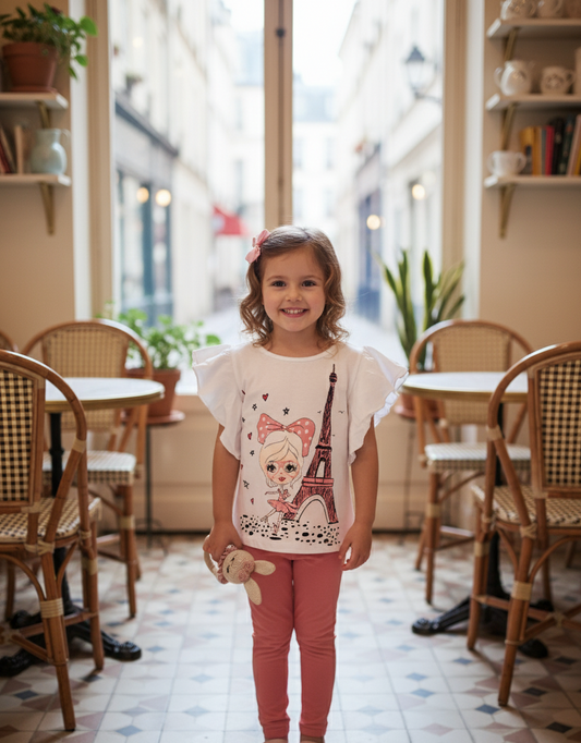 Leggings Eiffel Coral