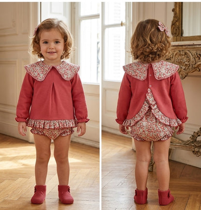Jesusito Bebé Niña Coral Floral | Especial Navidad | Sonajero Kids