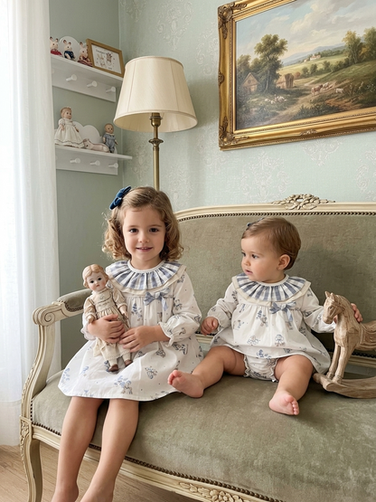 Conjunto Jesúsito y Braguita Clásico Azul | Sonajero Kids