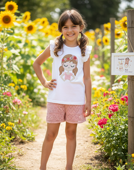 Short Coletas Encaje