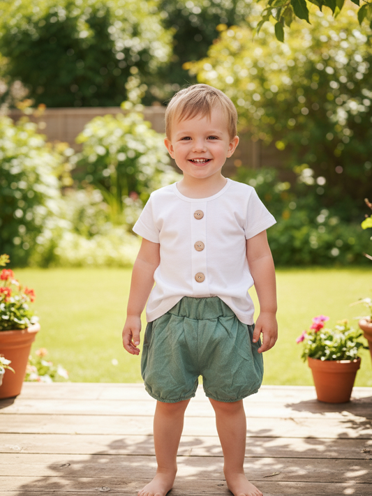 Conjunto Niño Verde Empolvado