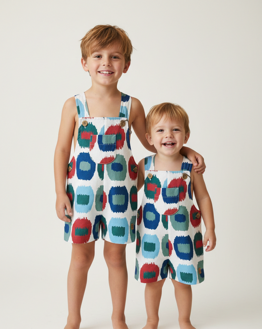 Peto Niño Pinceladas  Azul