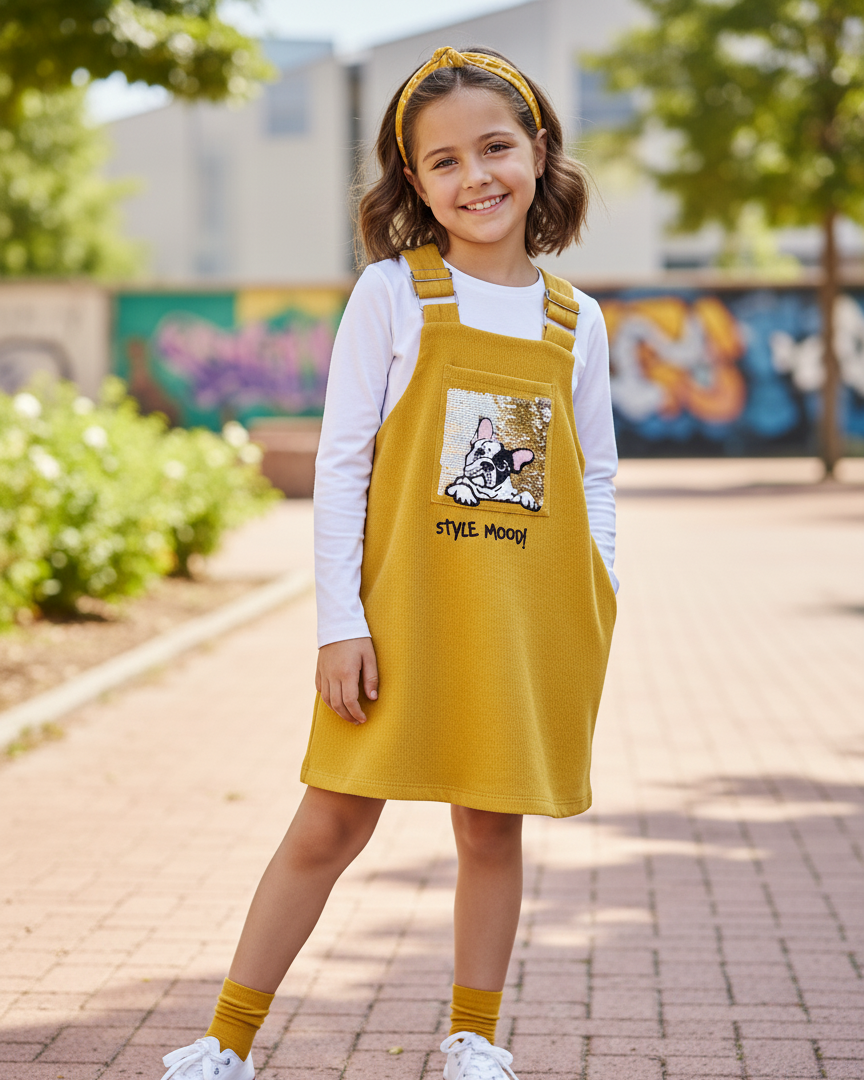 Pichi Niña Mostaza Perrito