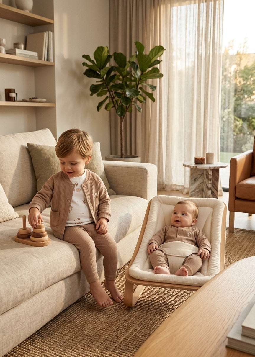 Conjunto de 3 Piezas Unisex para Bebé | Moda Infantil Casual Elegante | Sonajero Kids
