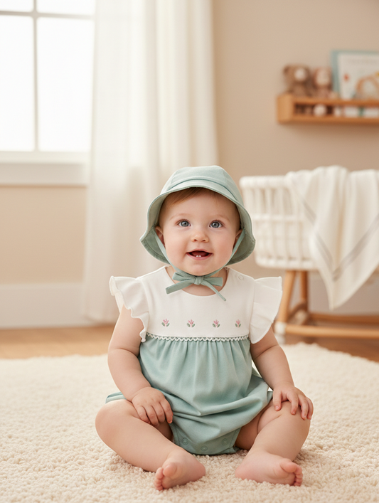 Conjunto Pelele Mini Flores