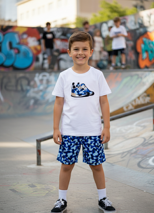 Conjunto Niño Zapatilla Azul