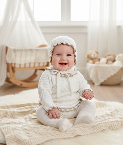 Conjunto Hilo 26028 Blanco Beig