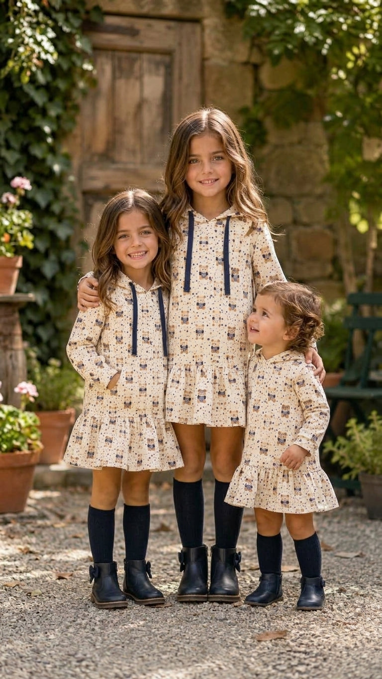 Vestido Sudadera Ositos Infantiles | Moda Infantil | Sonajero Kids