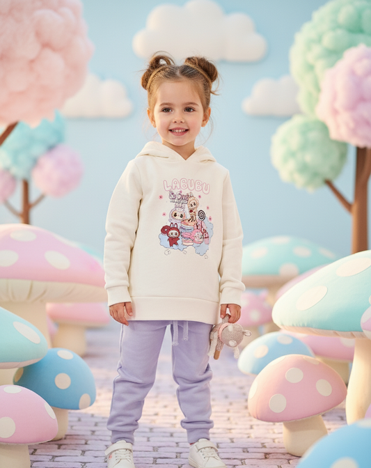 Conjunto Sudadera Labubu Lila