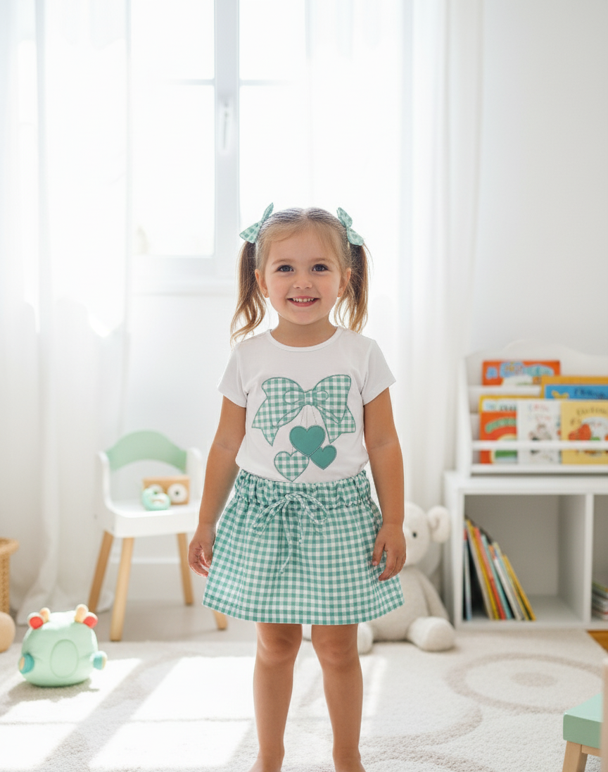 Conjunto Lazo Corazones