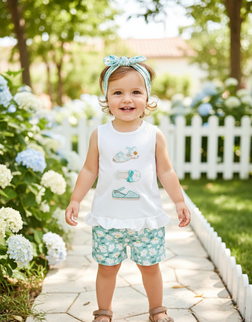 Conjunto Tres Sandalias Verde