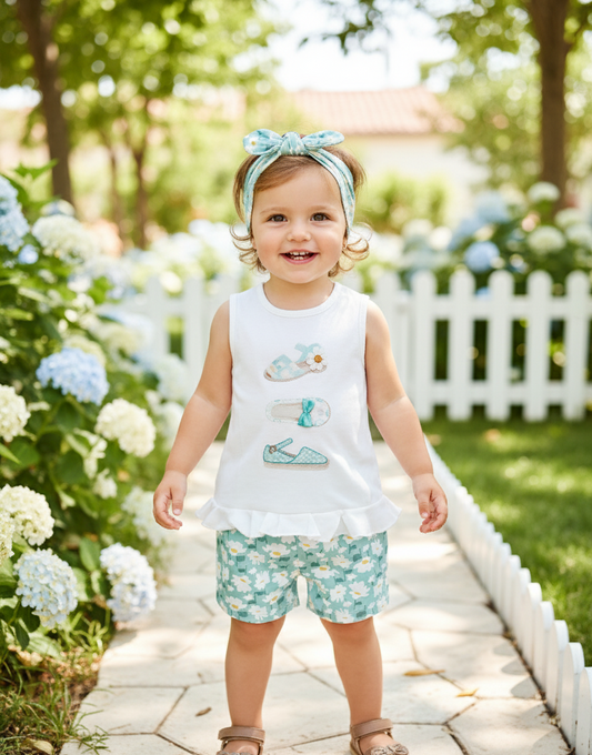 Conjunto Tres Sandalias Verde