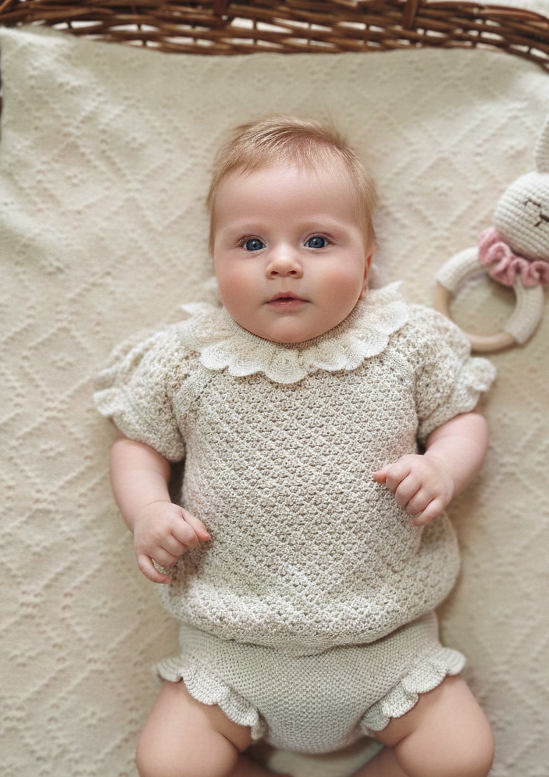 Conjunto Hilo 26059 Crema