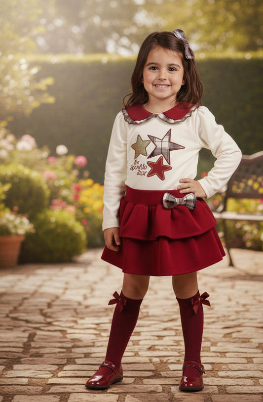 Conjunto Falda Estrellas