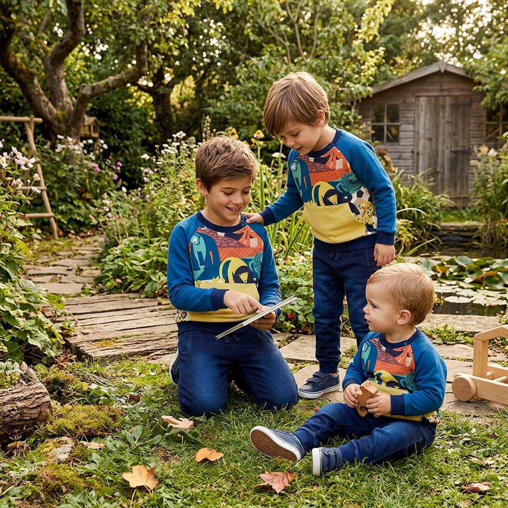 Conjunto Infantil de Sudadera y Jogger Denim | Comodidad y Estilo | Sonajero Kids | Boboli