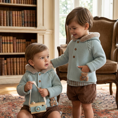 Conjunto Pololo Vichy Pangasa Baby| Sonajero Kids