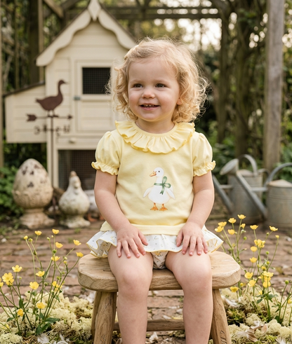 Conjunto Niño Pato Ilustrado