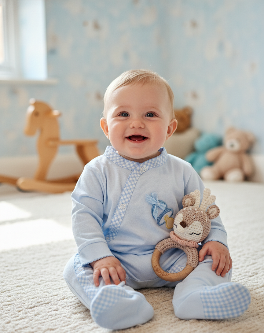 Pelele Chupete Celeste