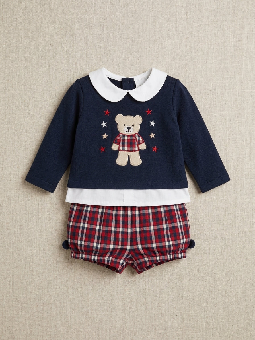 Conjunto Niño Oso Estrellas