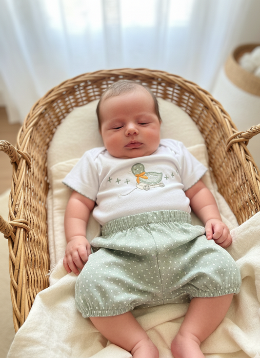 Conjunto Bebe Niño Cua Verde
