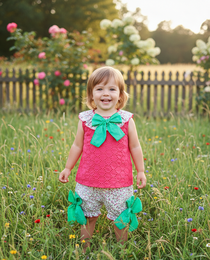 Conjunto Perforado Rojo