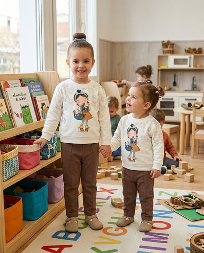 Conjunto Sudadera y Pantalón Bebé y Niña | Moda Infantil | Sonajero Kids
