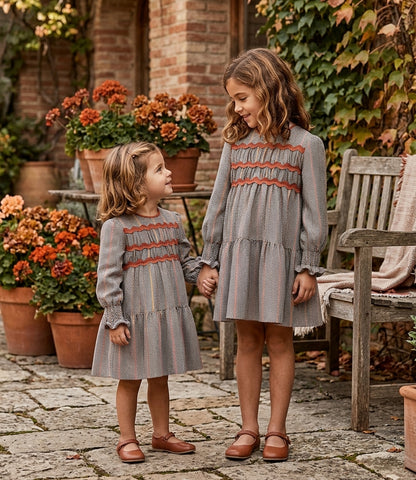 Vestido de Niña José Varón | Diseño Clásico Otoñal | Sonanjero Kids