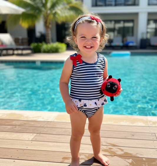 Bañador Niña Rayas
