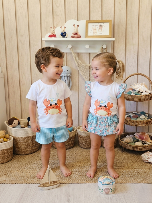 Conjunto Baño Niño Cangrejo