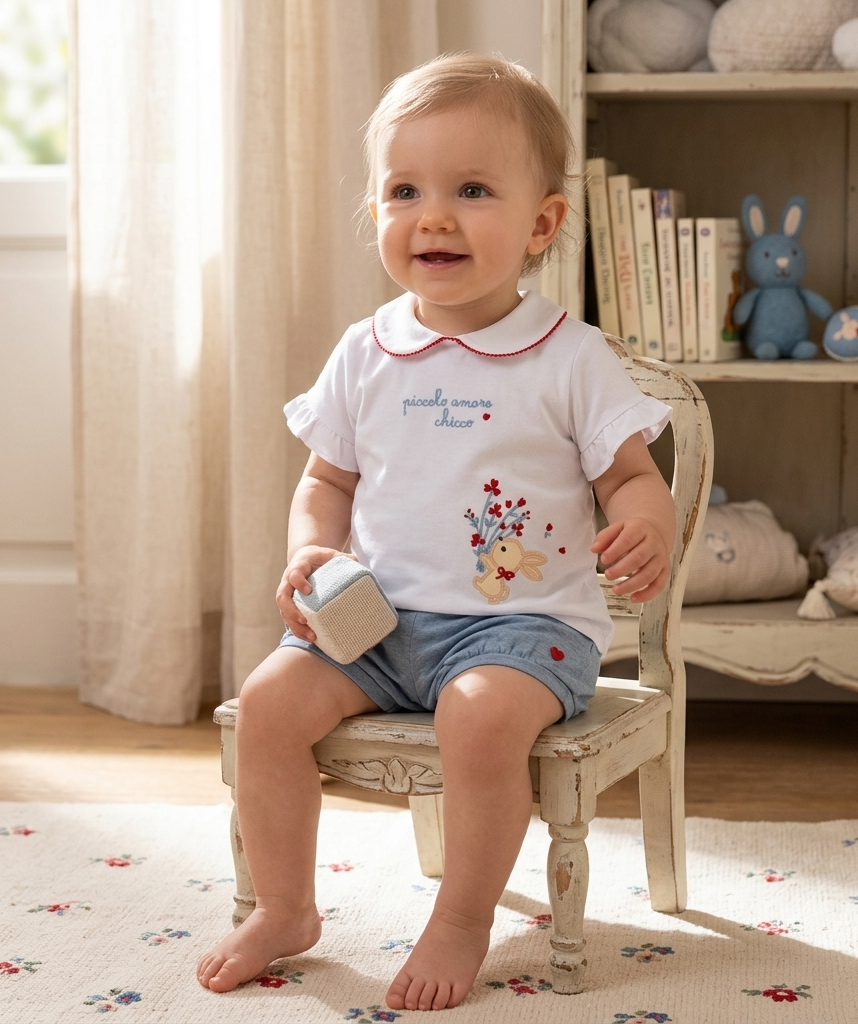 Conjunto Niño Chicco Corazones