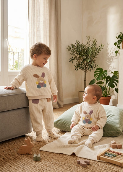 Conjunto de Pana con Conejito para Bebé | Moda Infantil | Mayoral | Sonjaro Kids