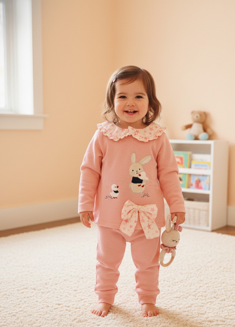 Conjunto Niña Conejito Cua