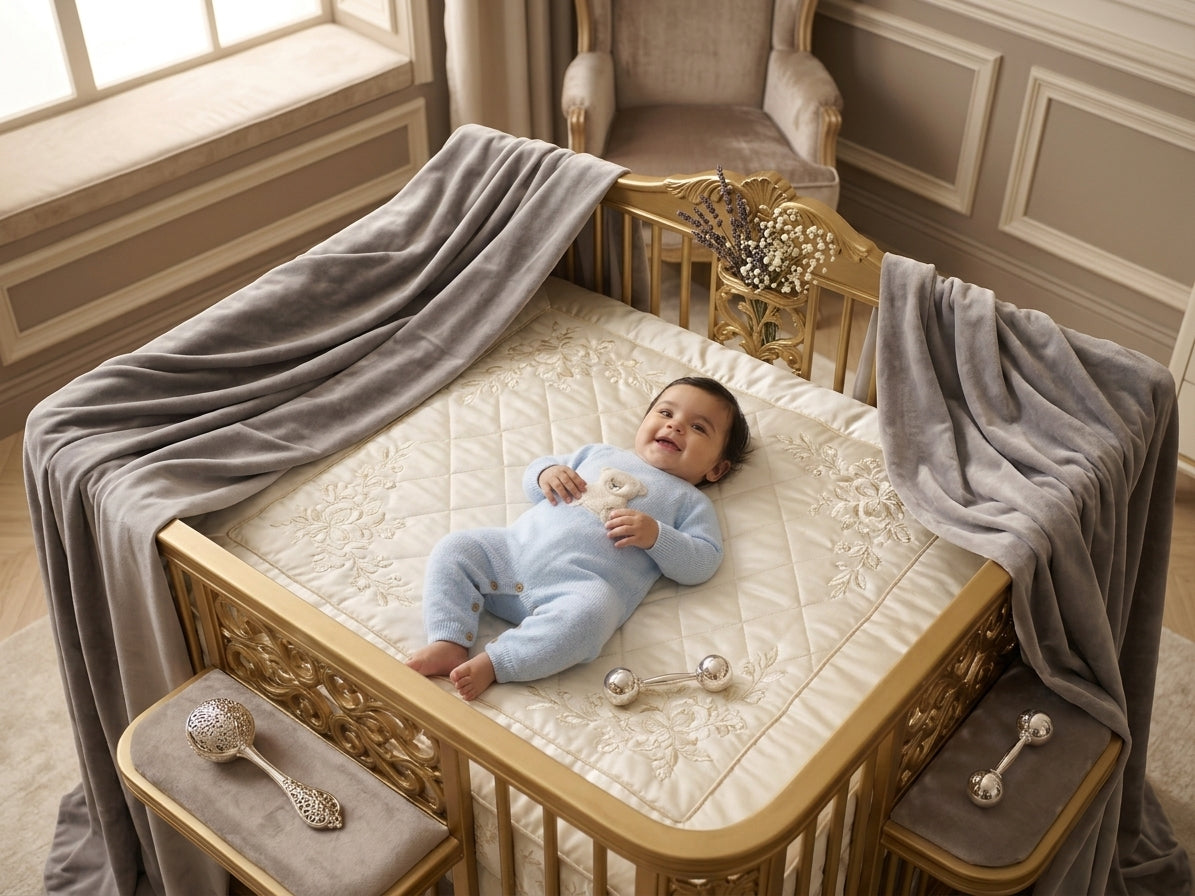Pelele de Punto Azul Celeste con Osito para Bebé | Sonajero Kids