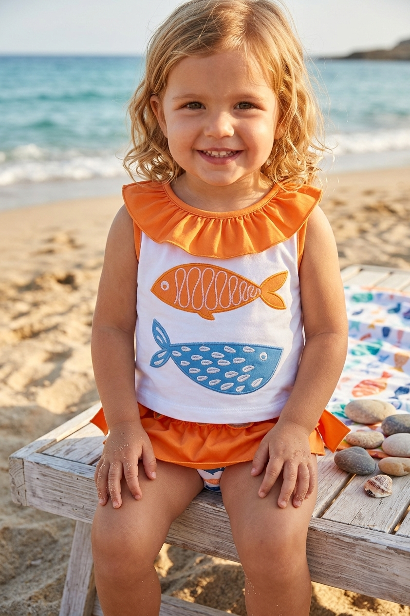 Conjunto Baño Niña Peces