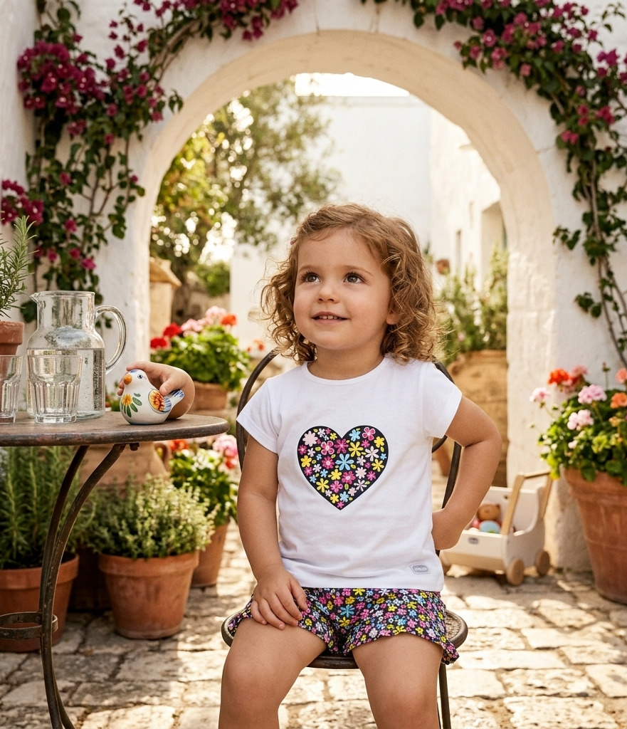 Conjunto Chicco Corazon Flores