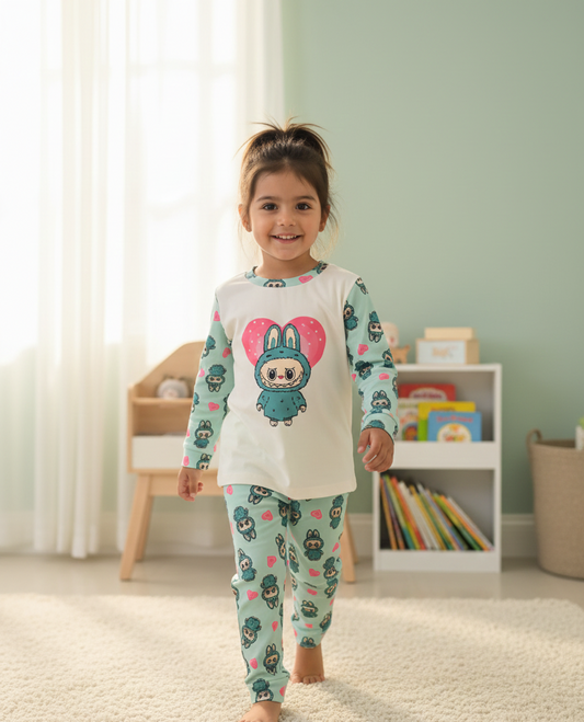 Pijama Labubu Verde