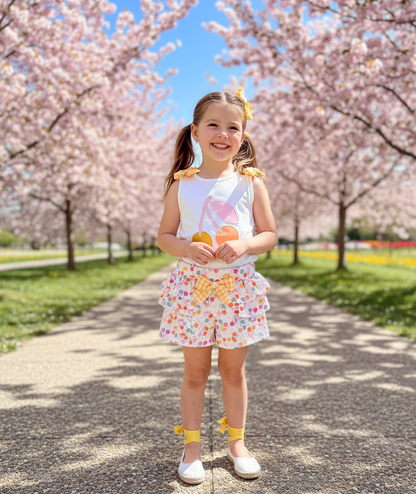 Conjunto Short Cerezas Vichy