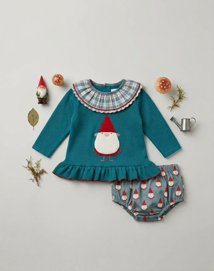 Conjunto Niña Braguita Gnomo