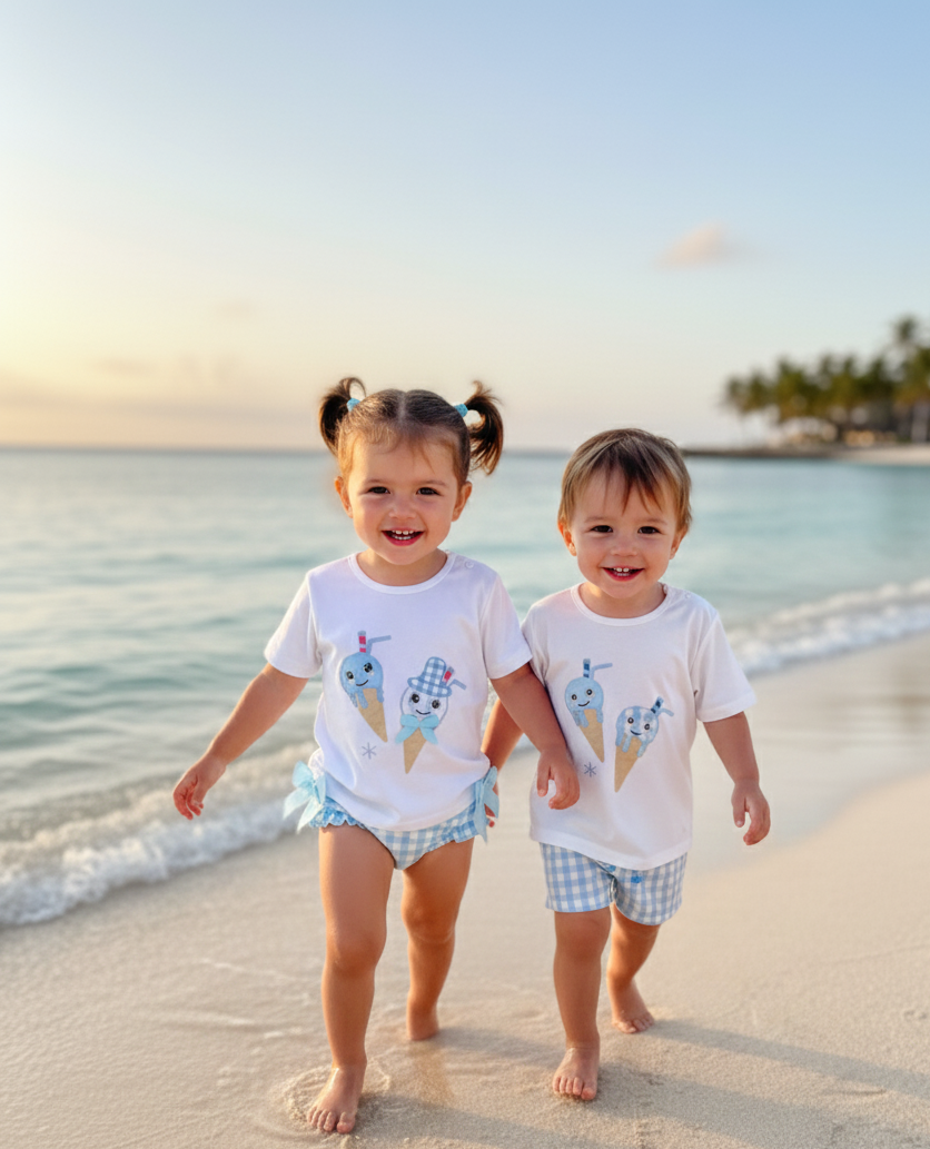 Conjunto Niña Baño Dos Helados