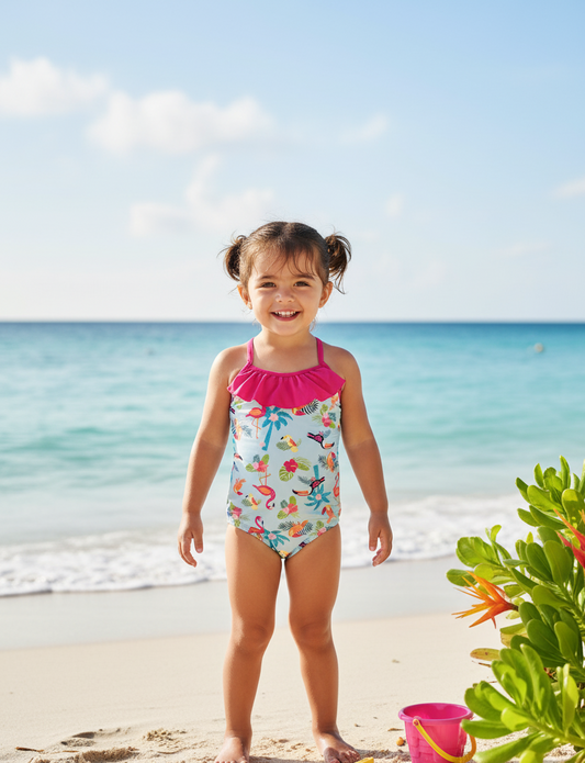 Bañador Niña Tropical