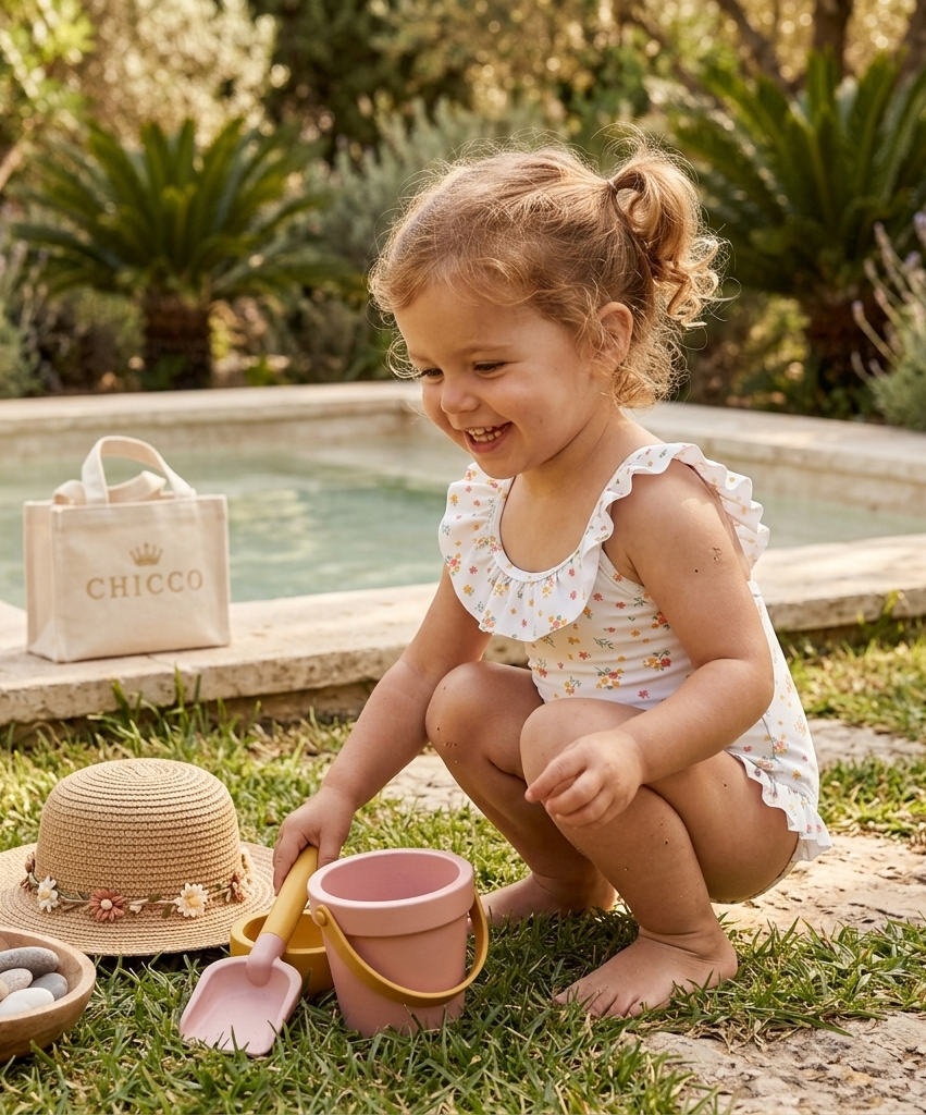 Conjunto Chicco Baño Flores