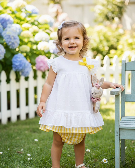 Conjunto Vichy Amarillo