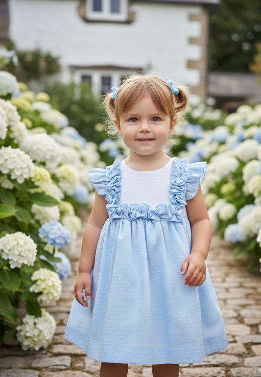 Vestido Topitos De Cielo