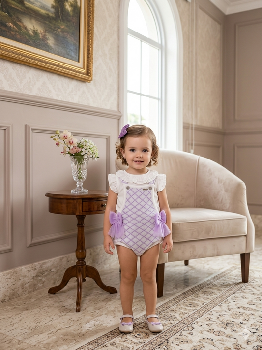 Conjunto Ranita Blanco Lila