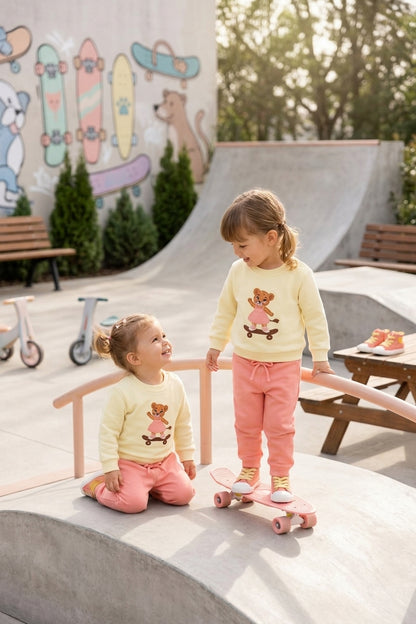 Conjunto Leoncito Patin Niña | Sonajero Kids